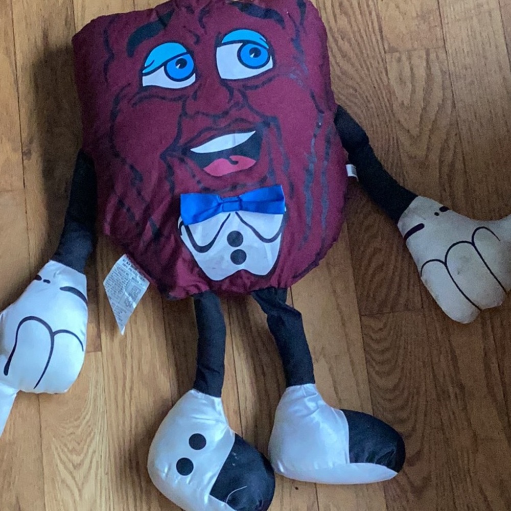 Vintage California RAISIN FABRIC LARGE 28” HUGGABLE FRIEND RARE
